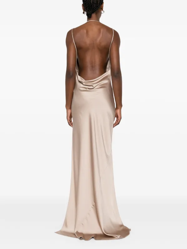 【関税&送料込】THE ANDAMANE Dresses THE ANDAMANE Vera Maxi Dress | Neutrals | FARFETCH