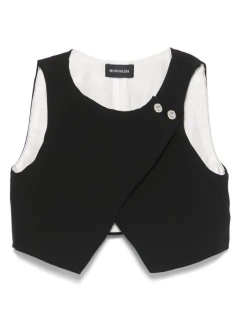 Monnalisa asymmetric-hem top
