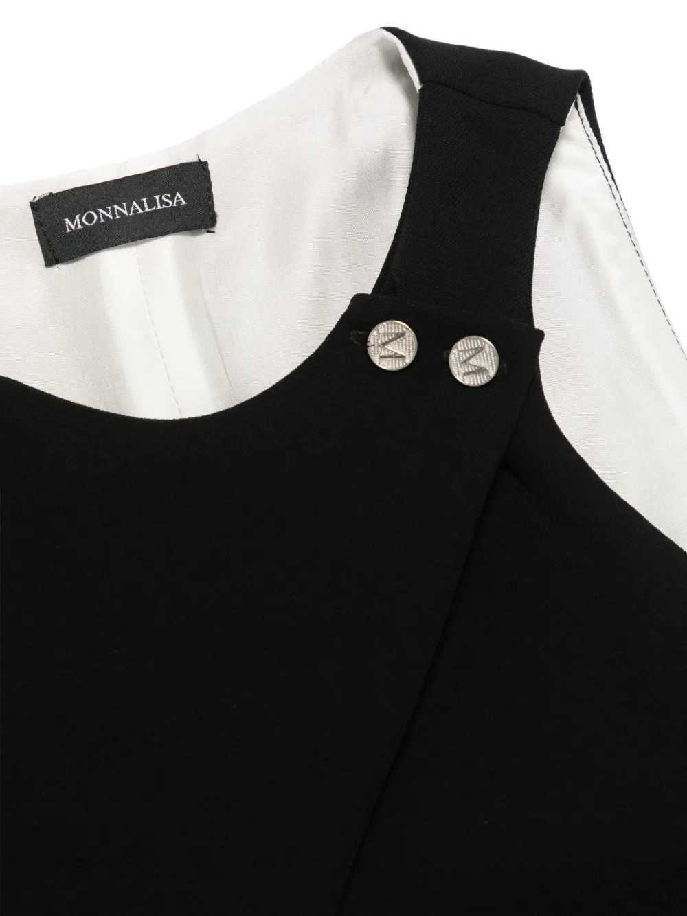 Monnalisa Asymmetrische top Zwart