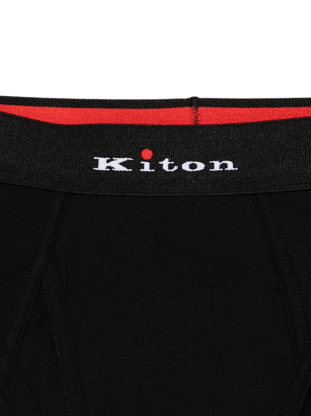 KITON LOGO-WAISTBAND BRIEFS 