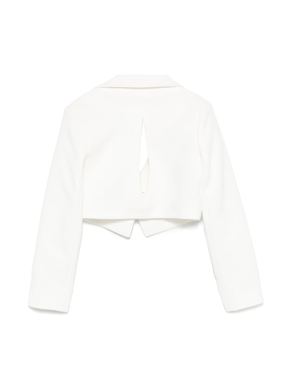 Monnalisa cut out-detail blazer - White