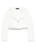 Monnalisa cut out-detail blazer - White