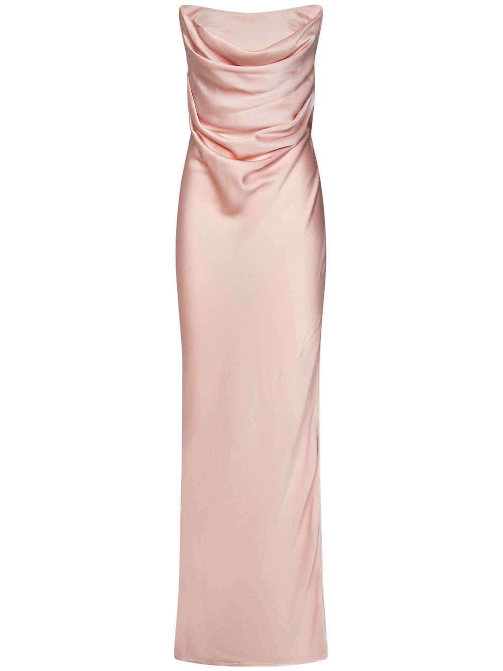 draped gown