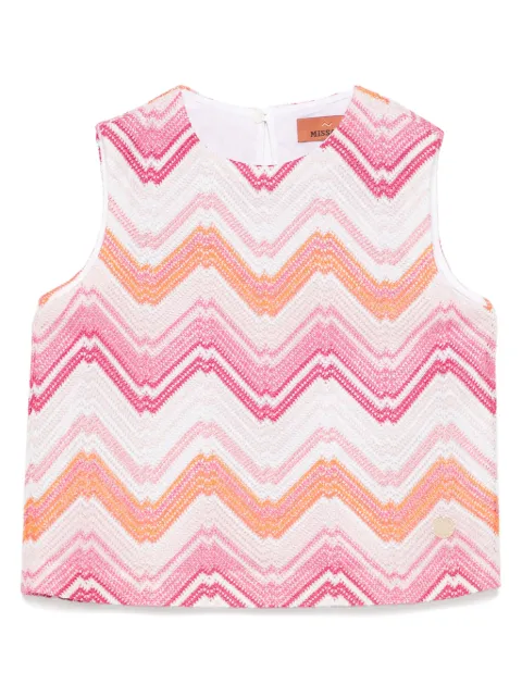 Missoni Kids Oberteil mit Zickzackmuster