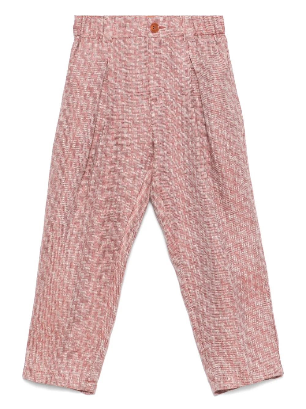 Missoni Kids Broek met toelopende pijpen Rood