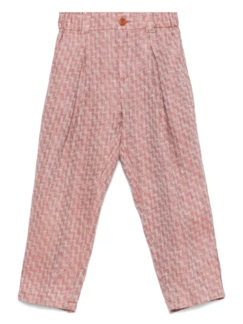 Missoni Kids Calça cenoura