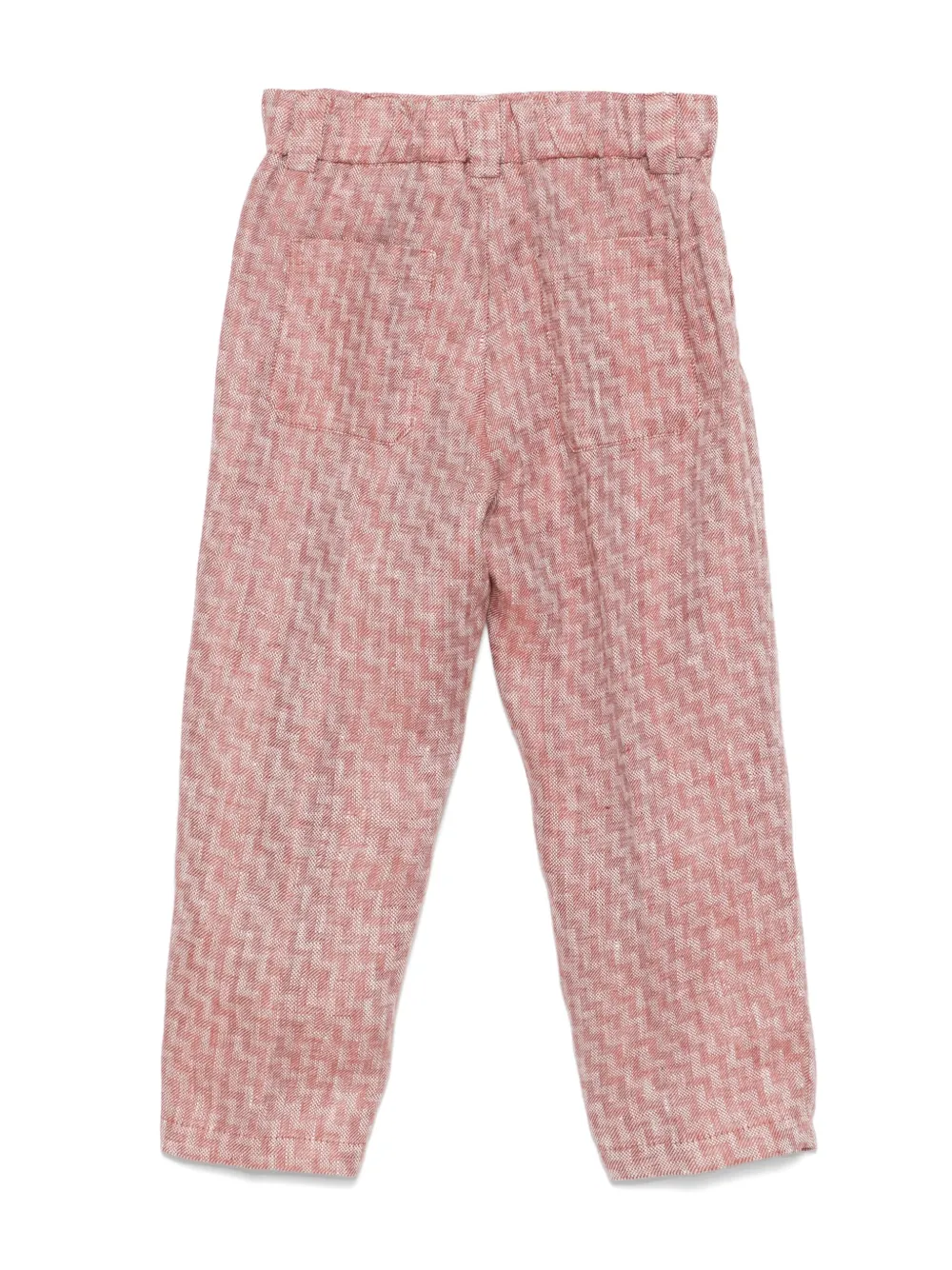 Missoni Kids Broek met toelopende pijpen Rood