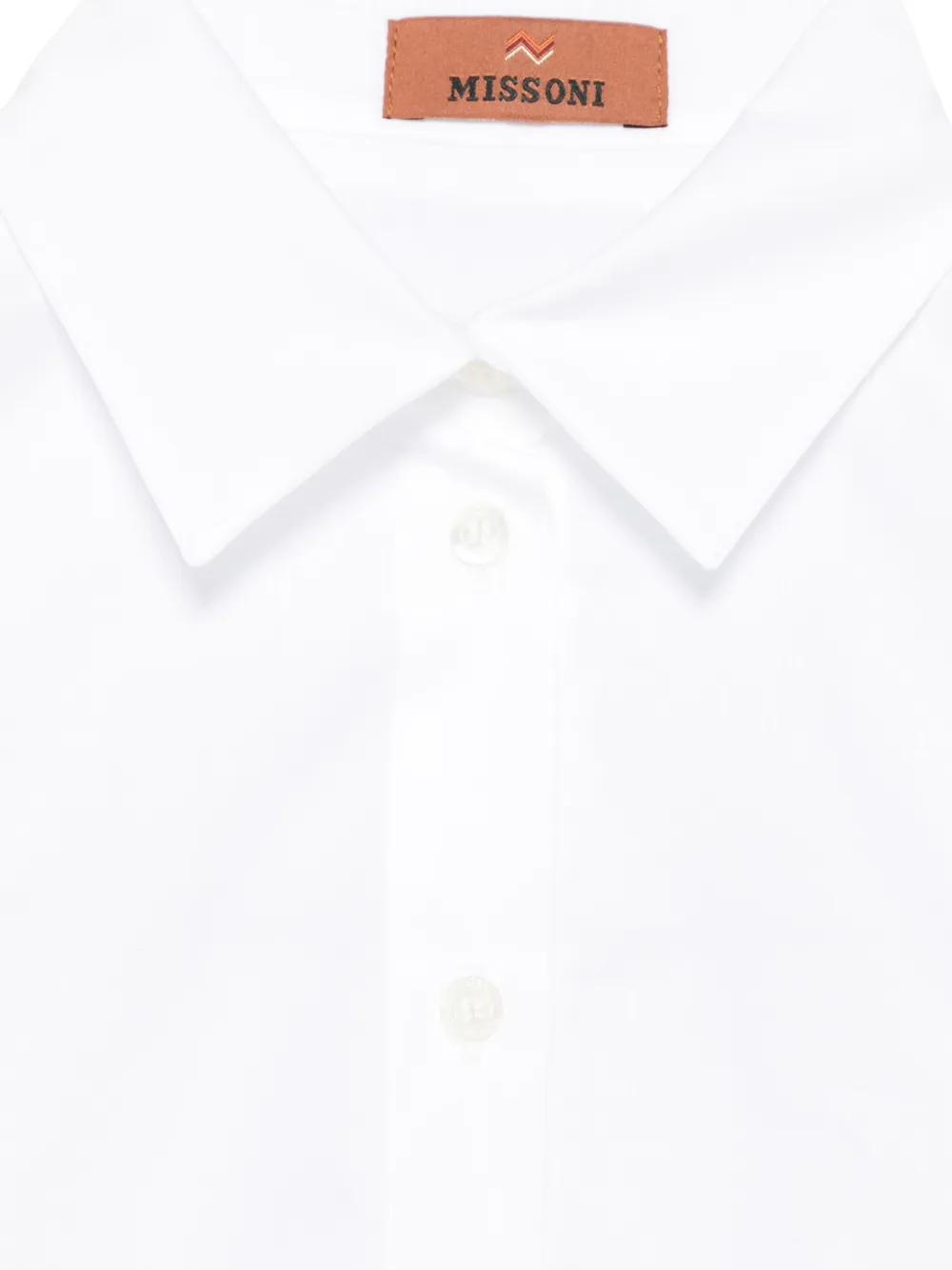 Missoni Kids Shirt met geborduurd logo Wit