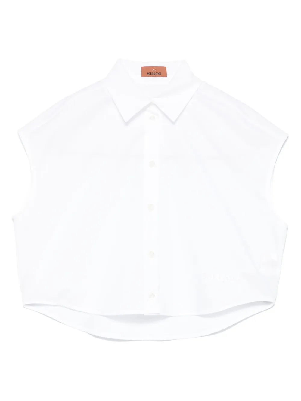 Missoni Kids Shirt met geborduurd logo Wit