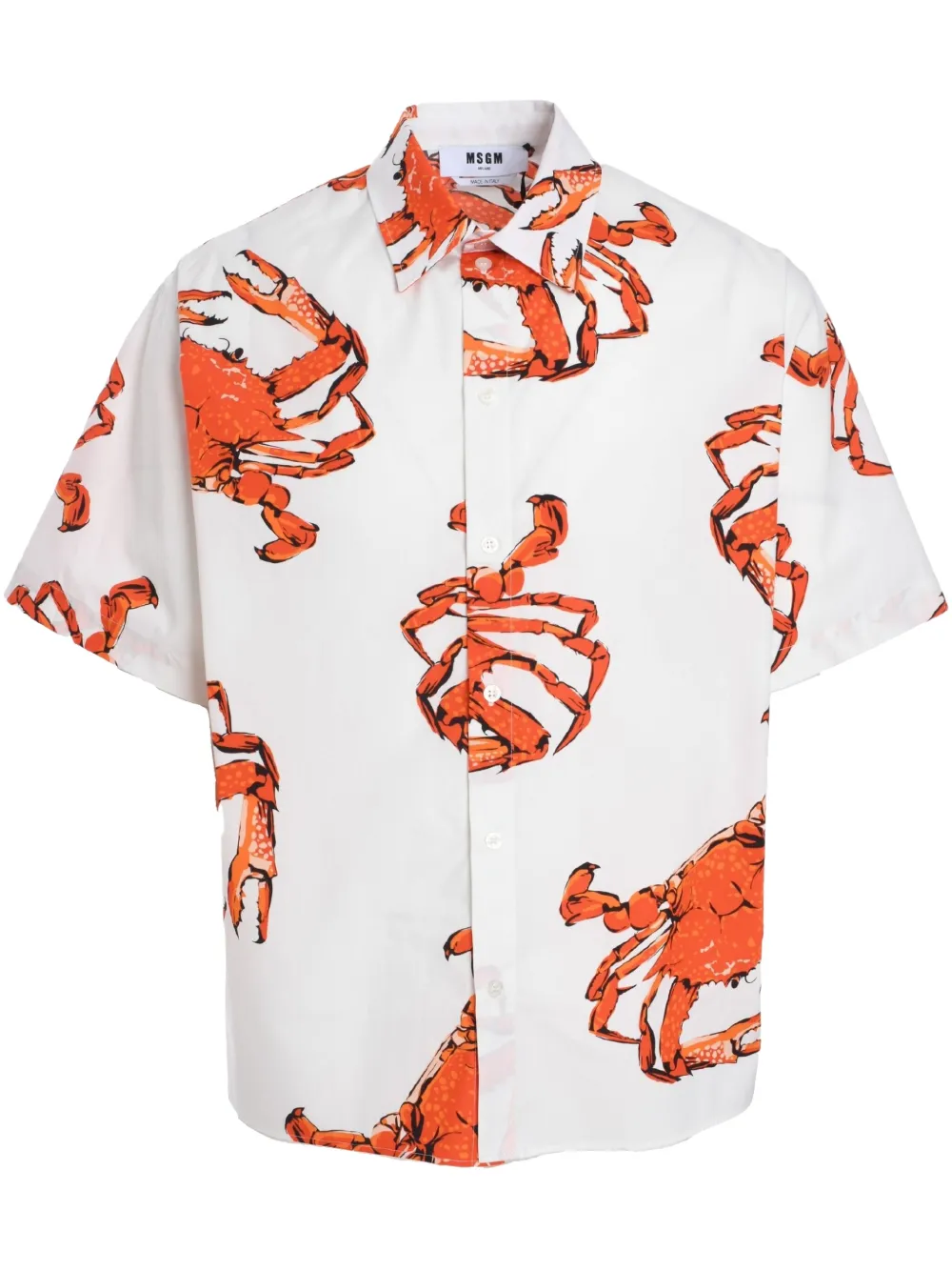 MSGM crab motif shirt | White | Image 1