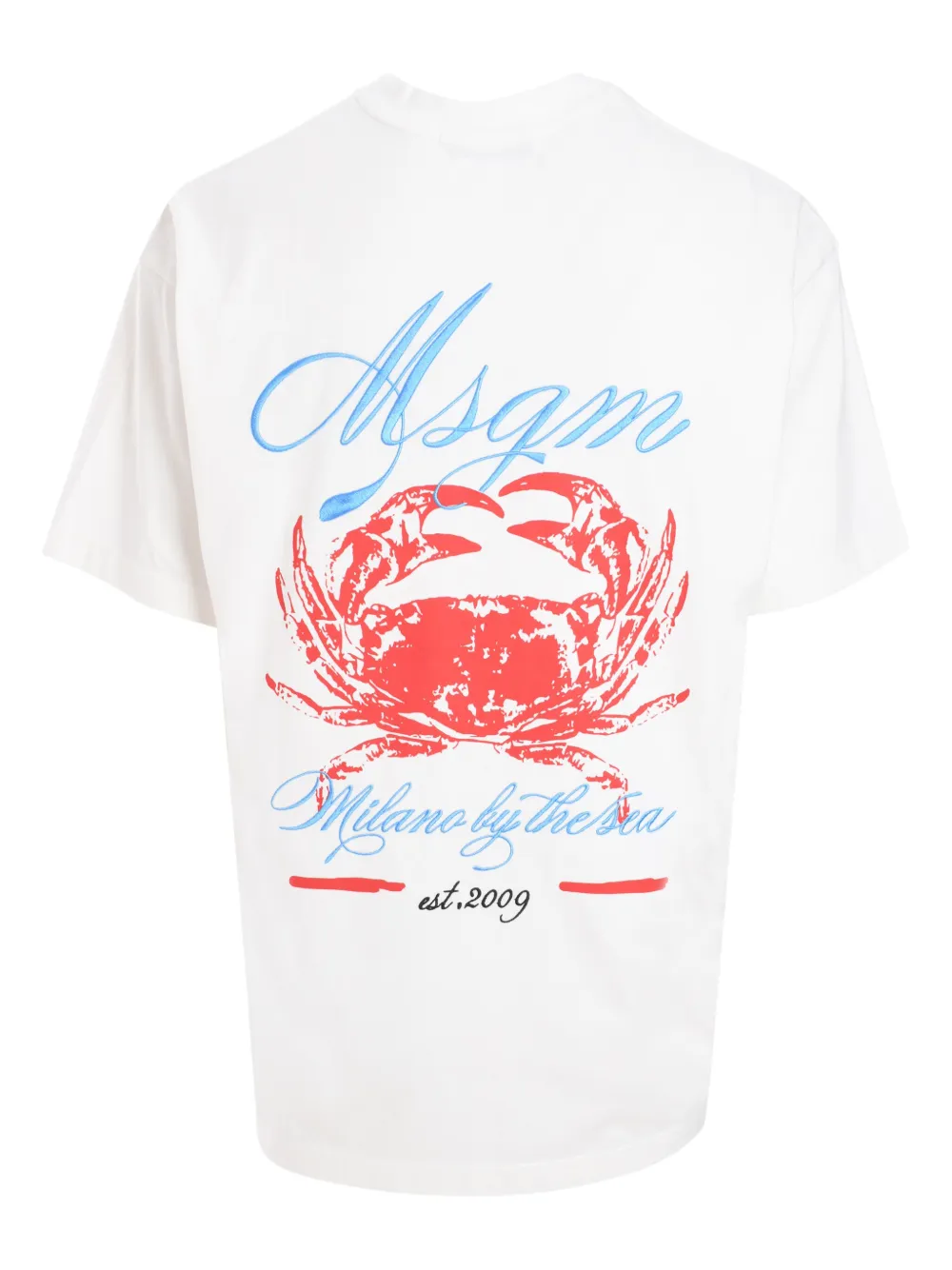 MSGM logo-print T-shirt - Wit