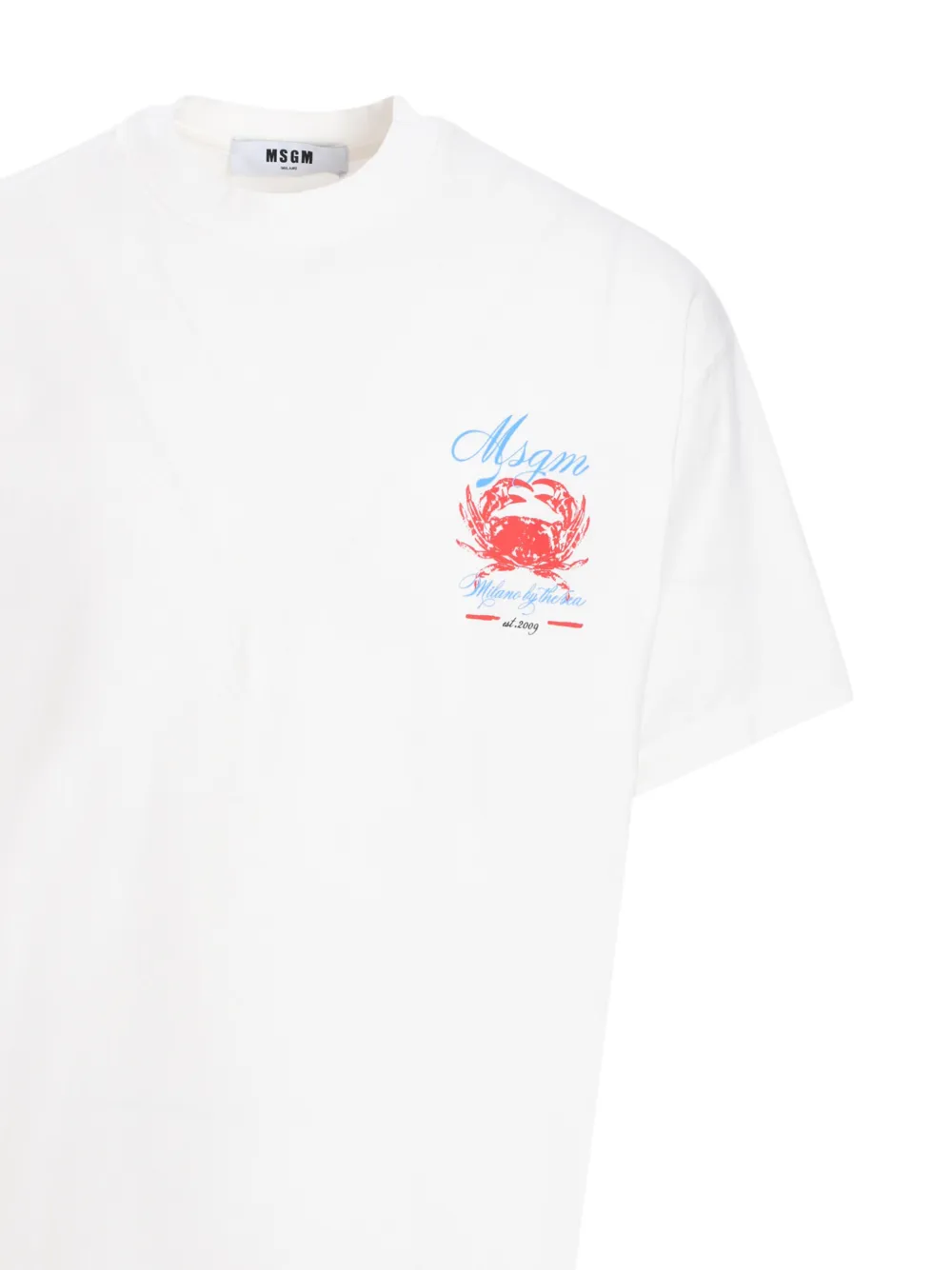 MSGM T-shirt met logoprint Wit