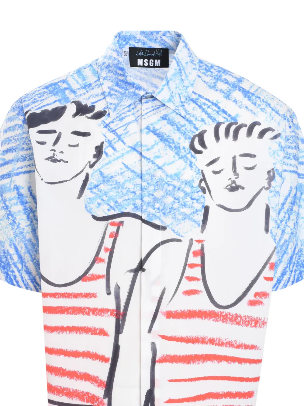 MSGM Katoenen overhemd Blauw