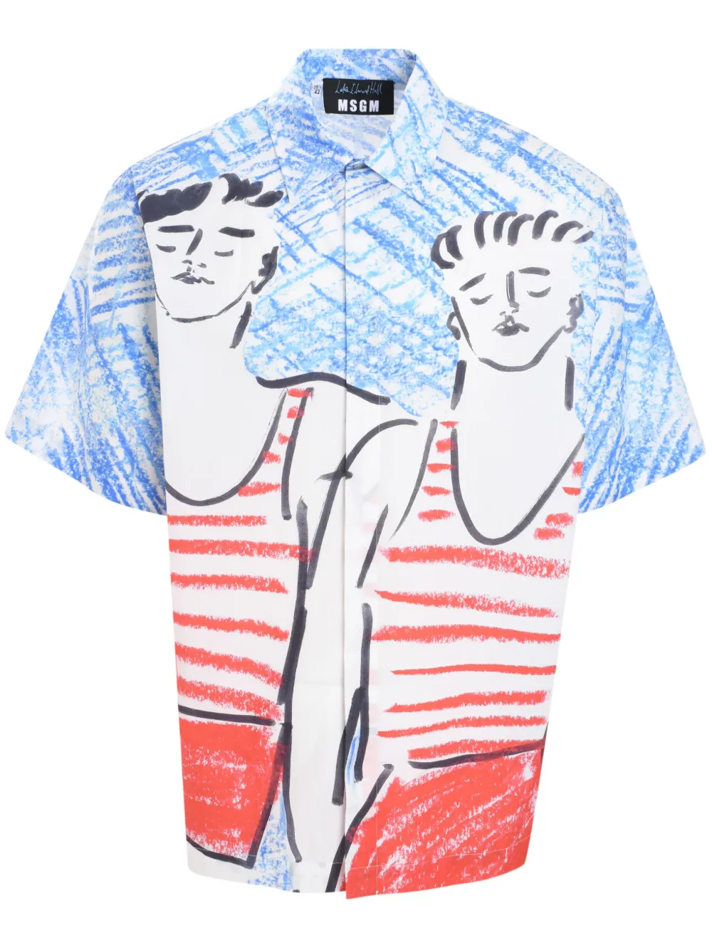 MSGM Katoenen overhemd Blauw