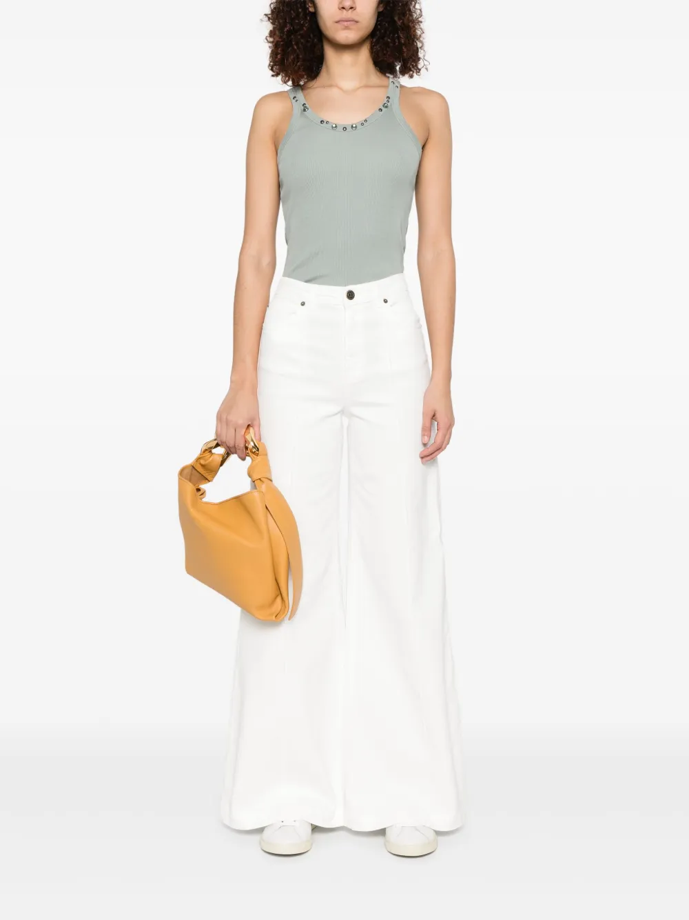TWINSET Jeans met wijde pijpen - Wit