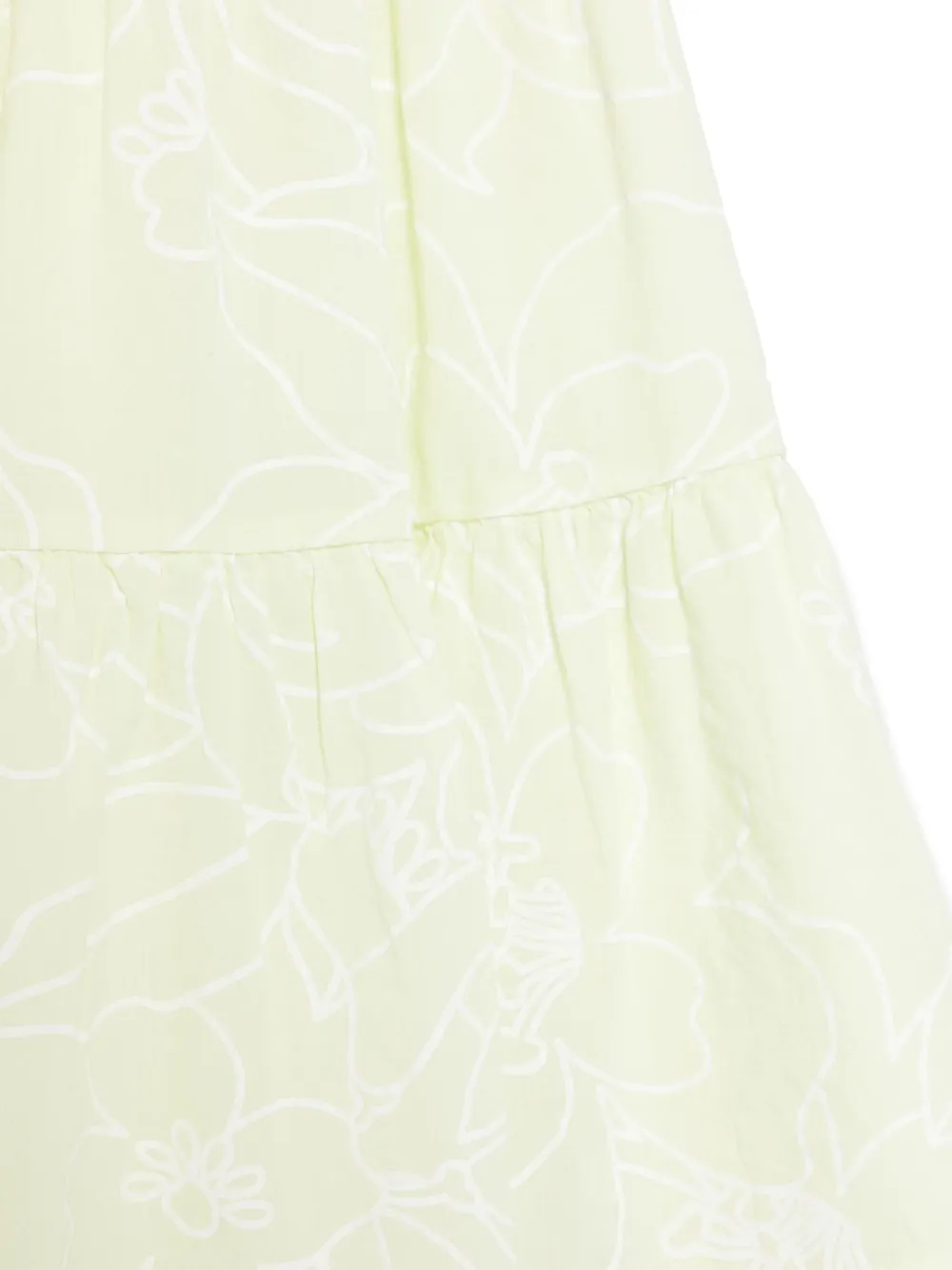 Il Gufo Jurk met bloemenprint Groen
