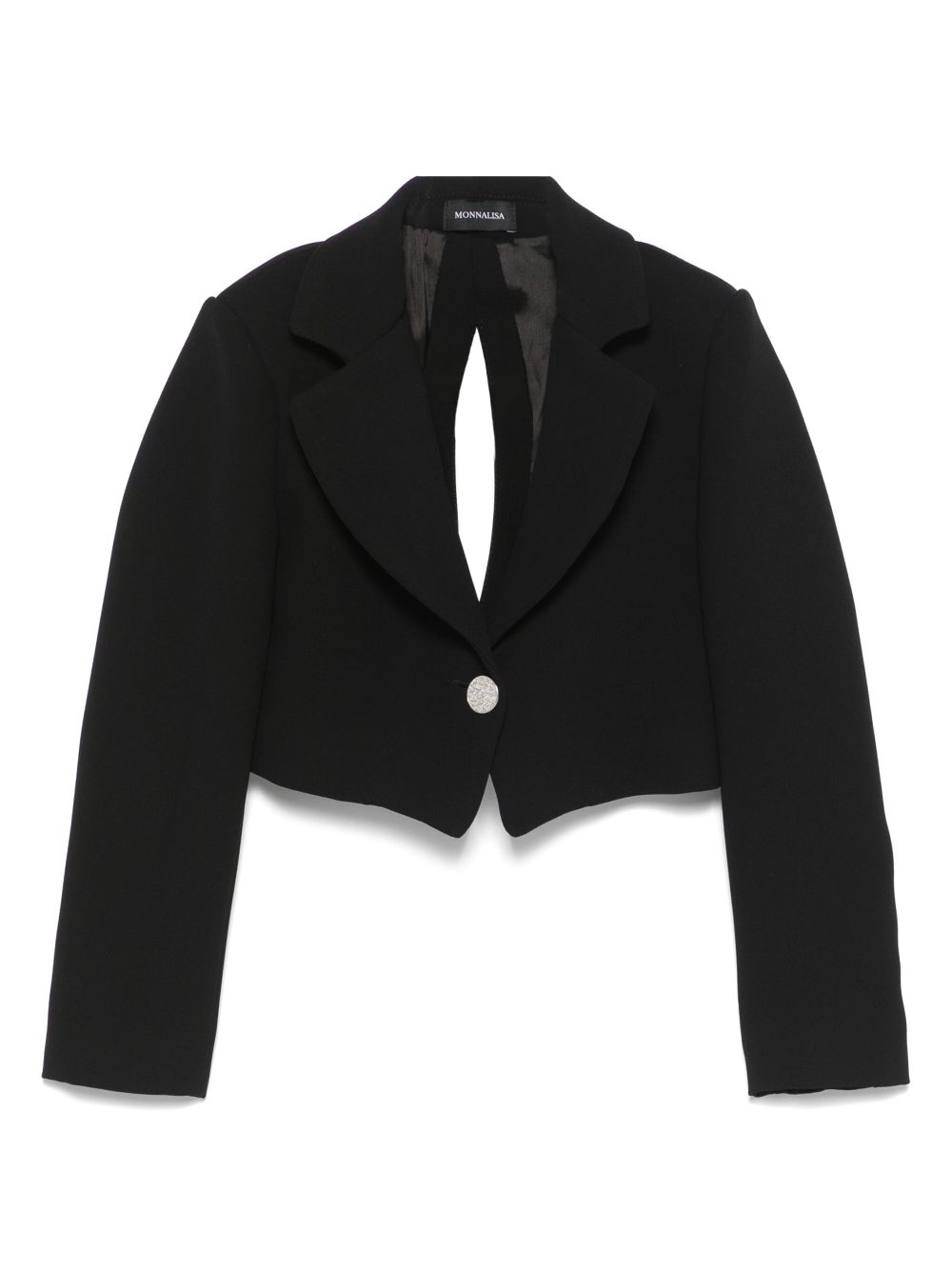 Monnalisa cut out-detail blazer - Black