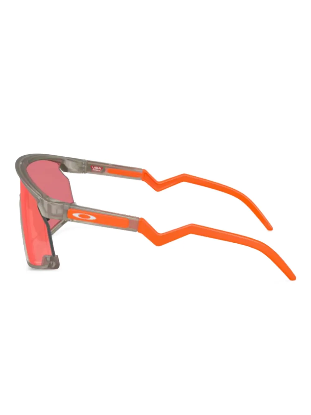 Oakley Zonnebril met schild montuur Grijs