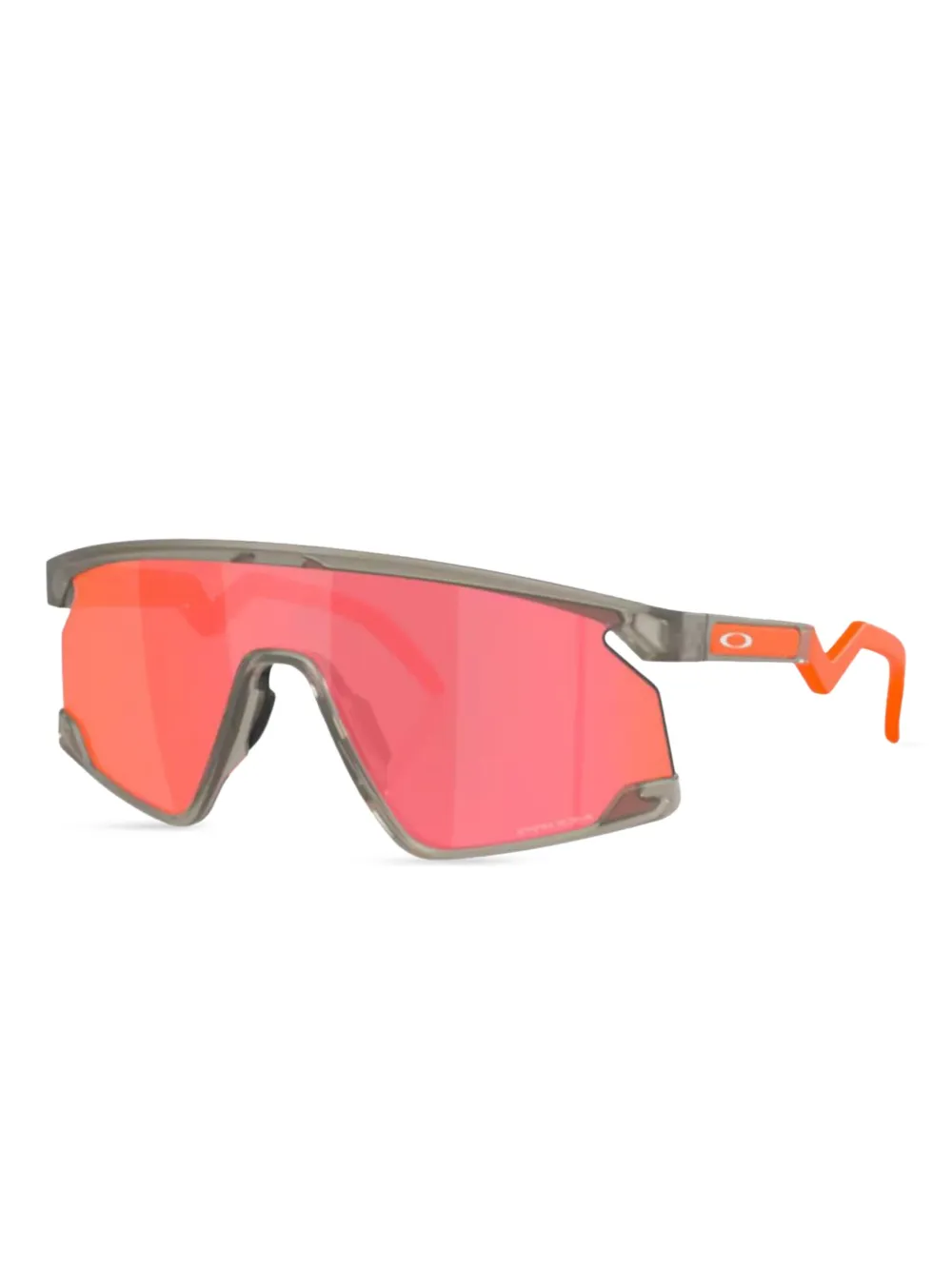 Oakley Zonnebril met schild montuur Grijs