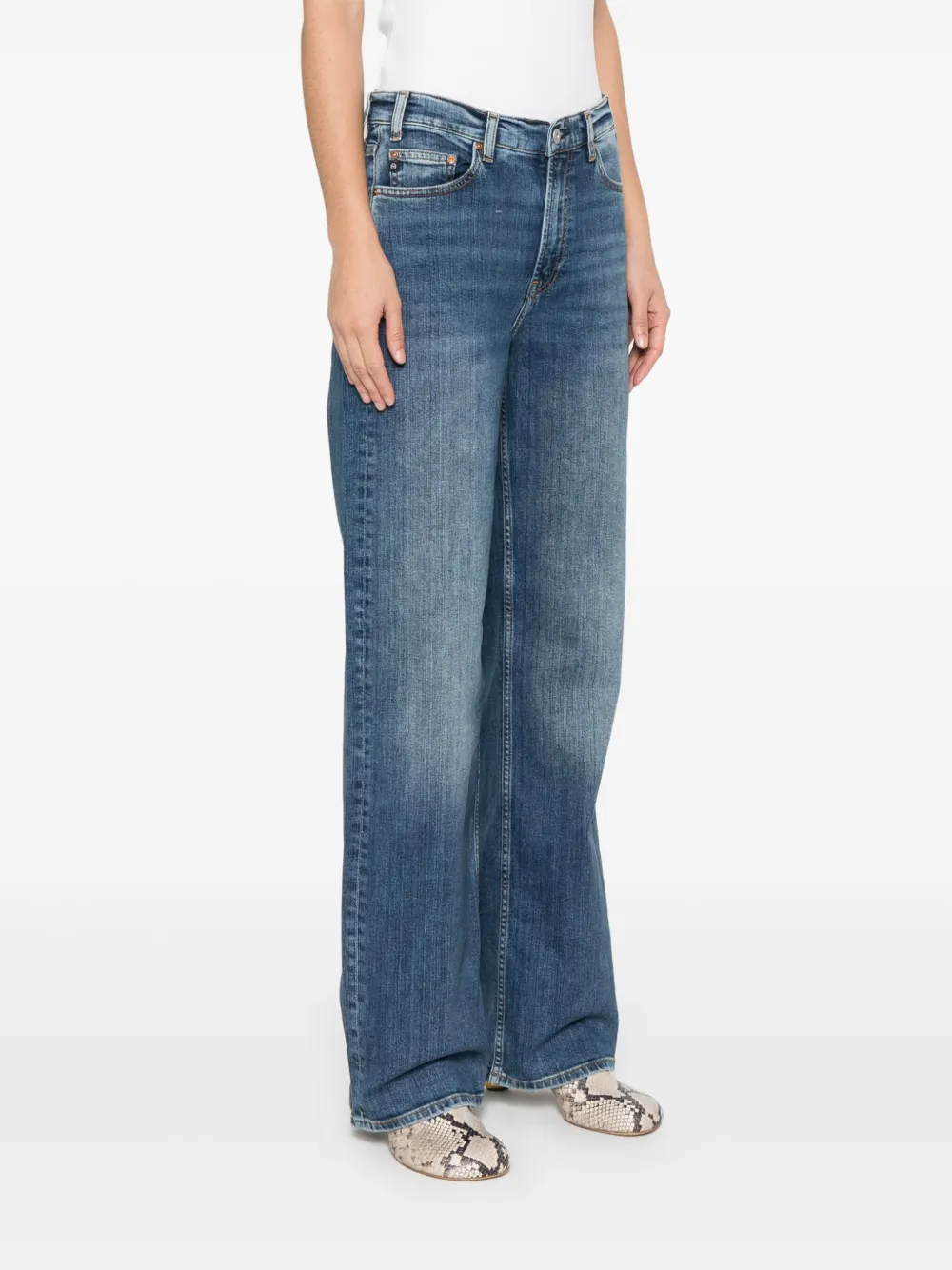 AG Jeans New Baggy broek Blauw