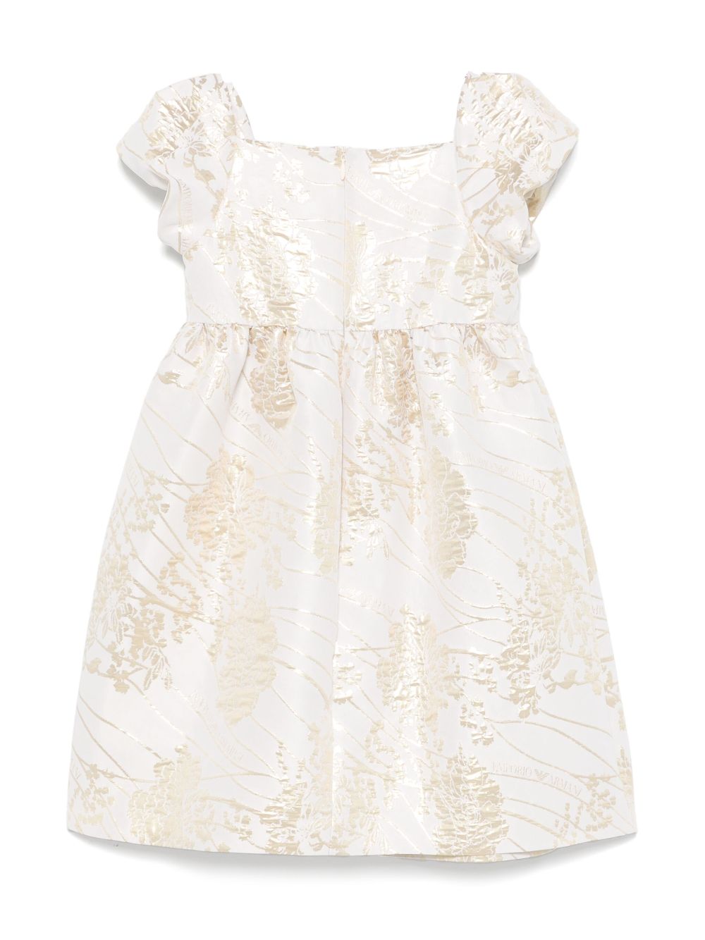 Emporio Armani Kids Jurk met bloemenpatroon - Beige