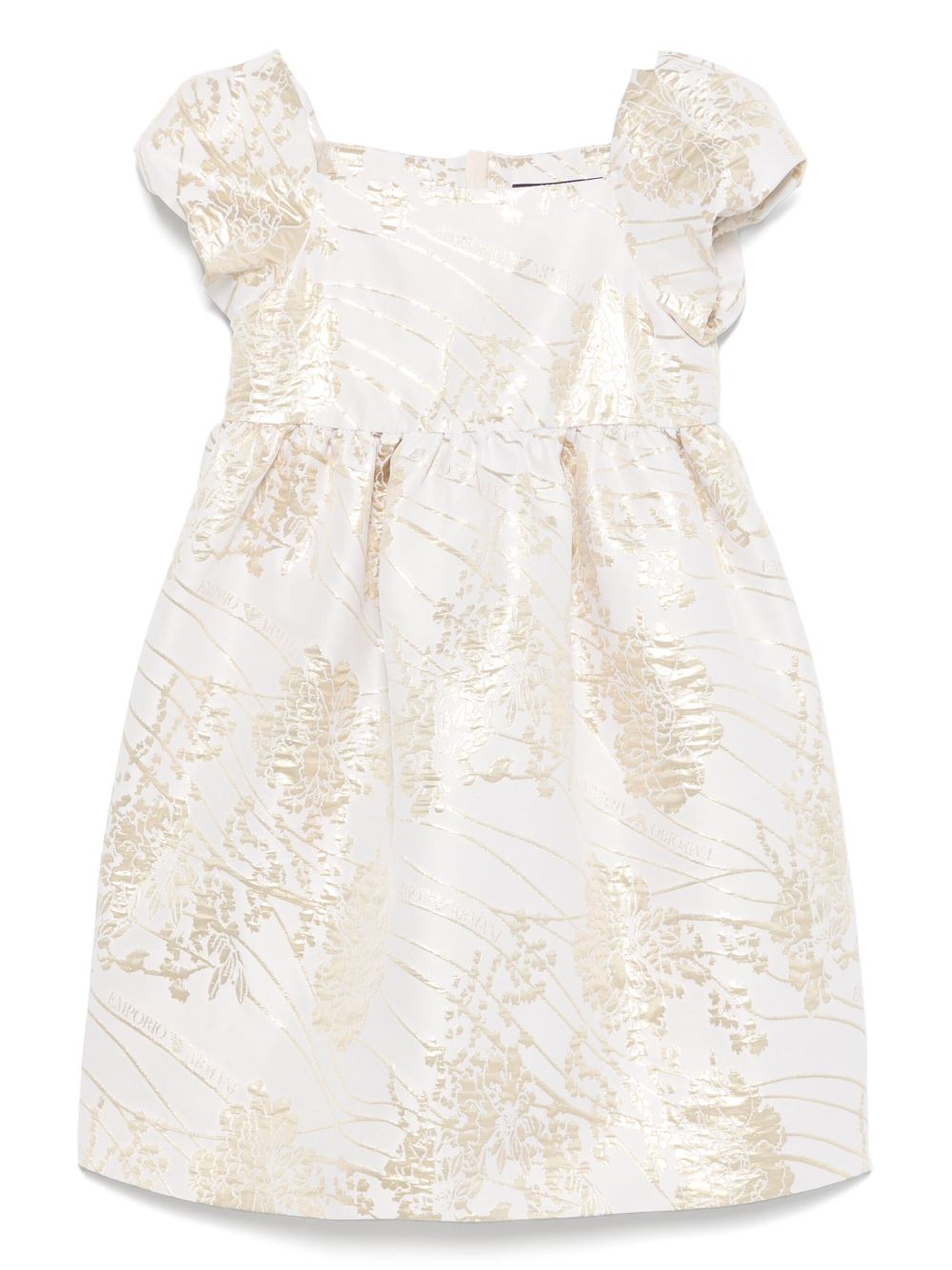 Emporio Armani Kids floral-motif dress - Neutrals