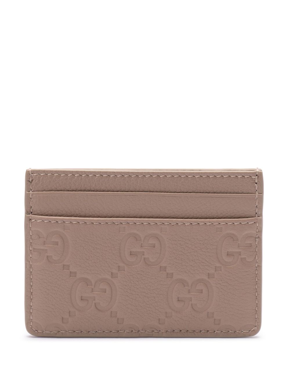 Gucci GG Emblem card holder - Beige