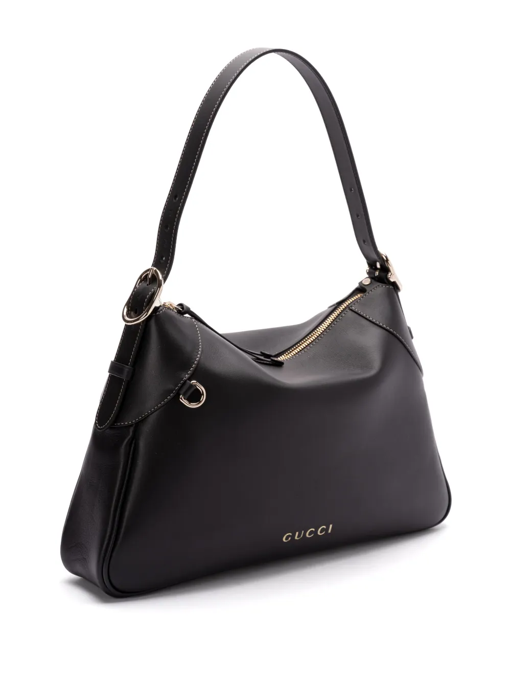 Gucci Grote schoudertas met GG-logo Zwart