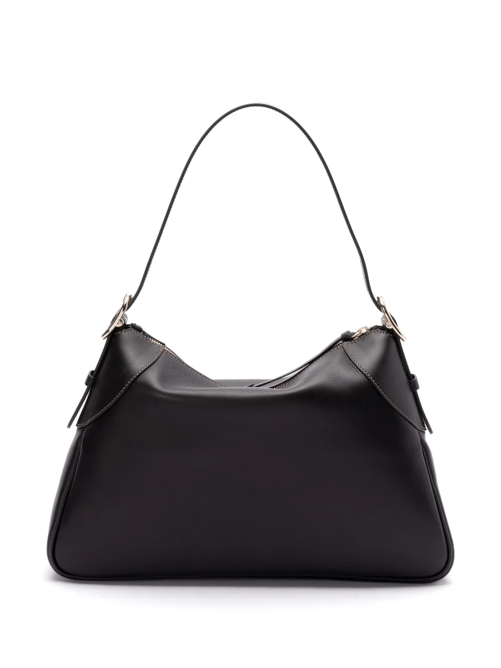 Gucci Grote schoudertas met GG-logo - Zwart