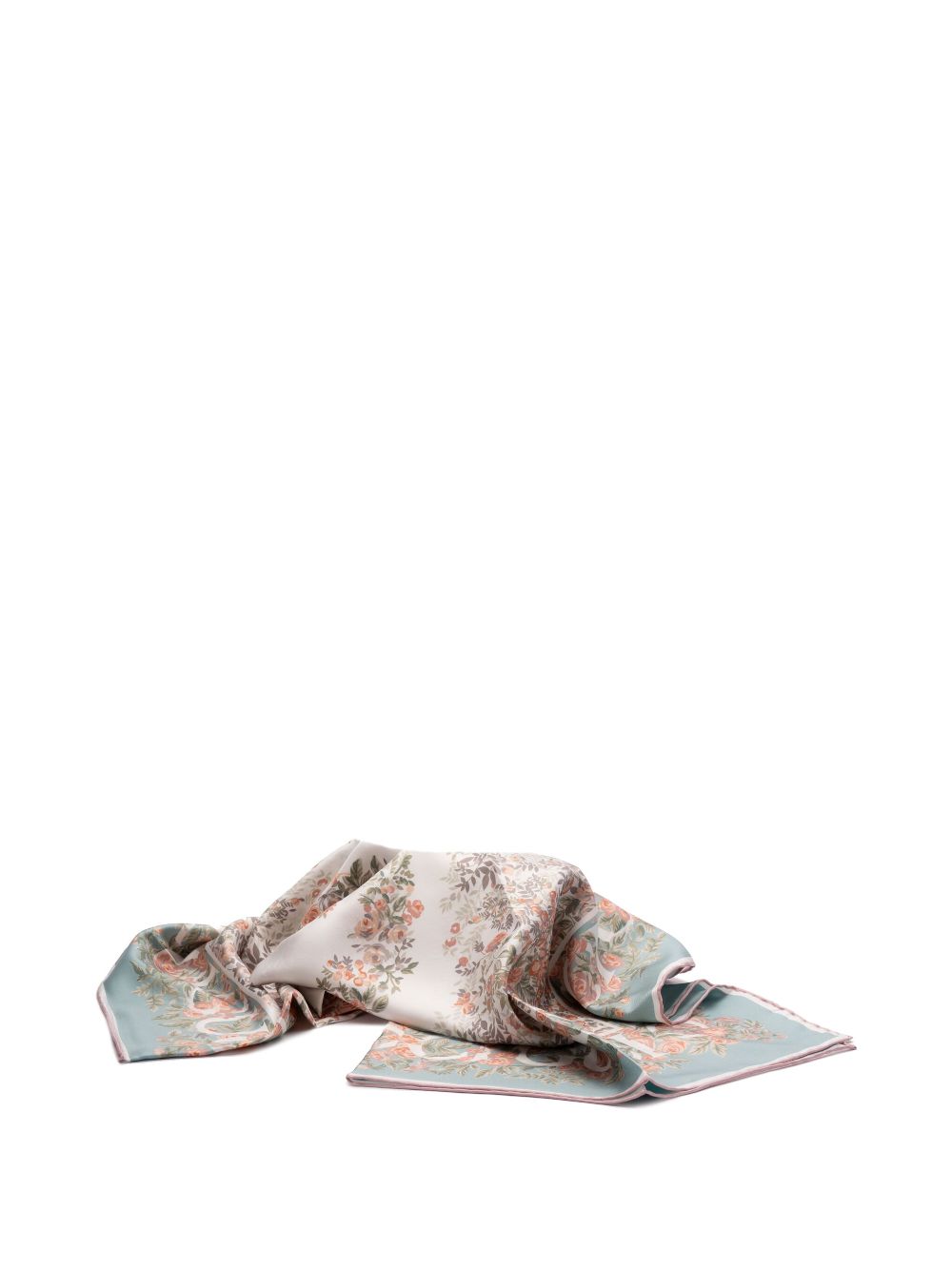 Gucci printed silk scarf - Blauw