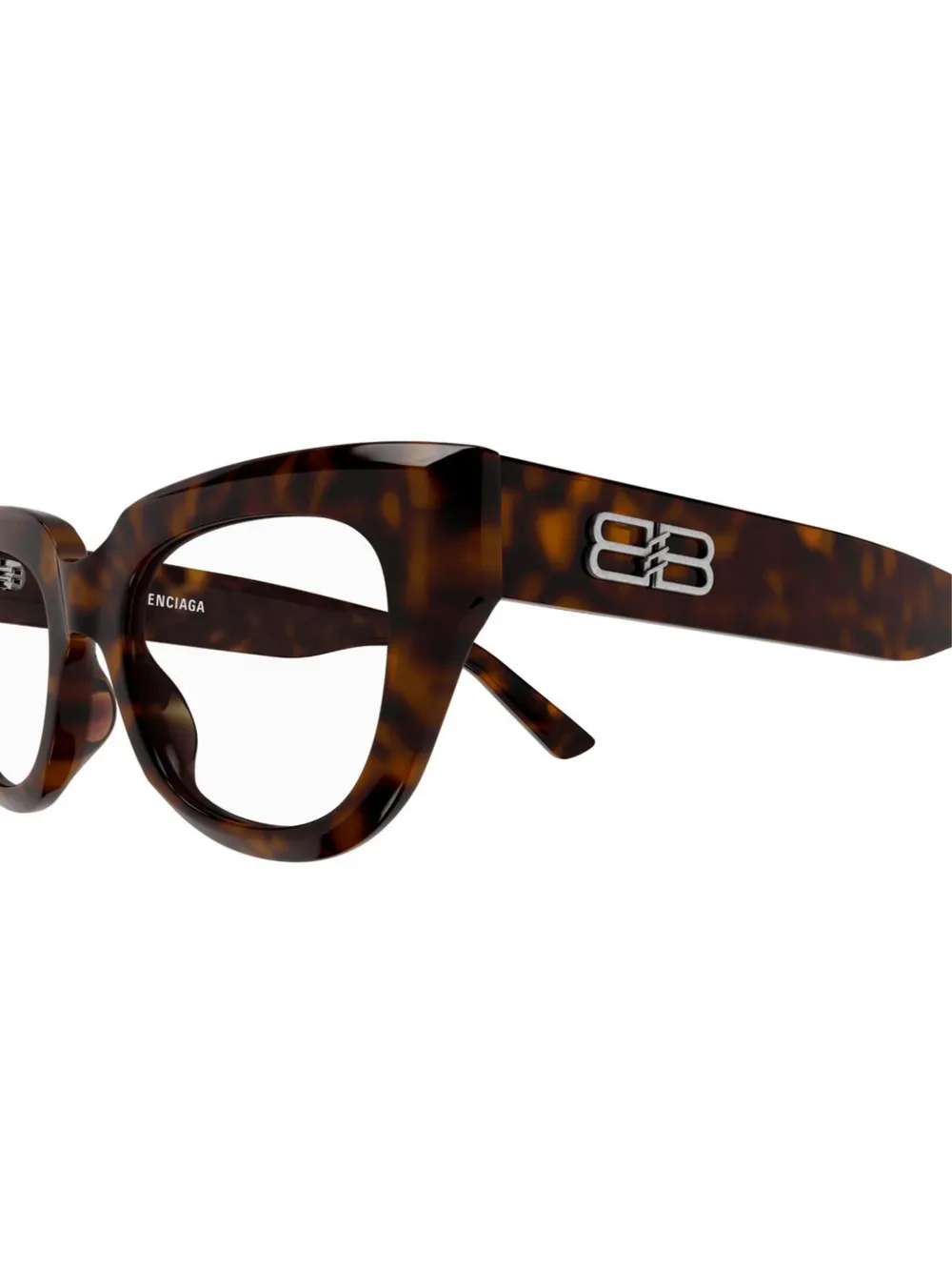 Balenciaga Eyewear Bril met rond montuur Bruin