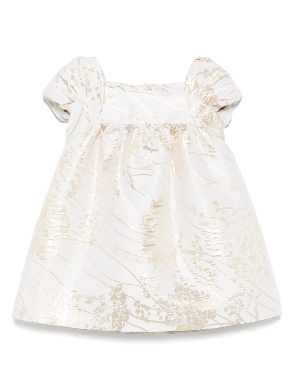 Emporio Ar i Kids Jurk met lamé-jacquard Beige