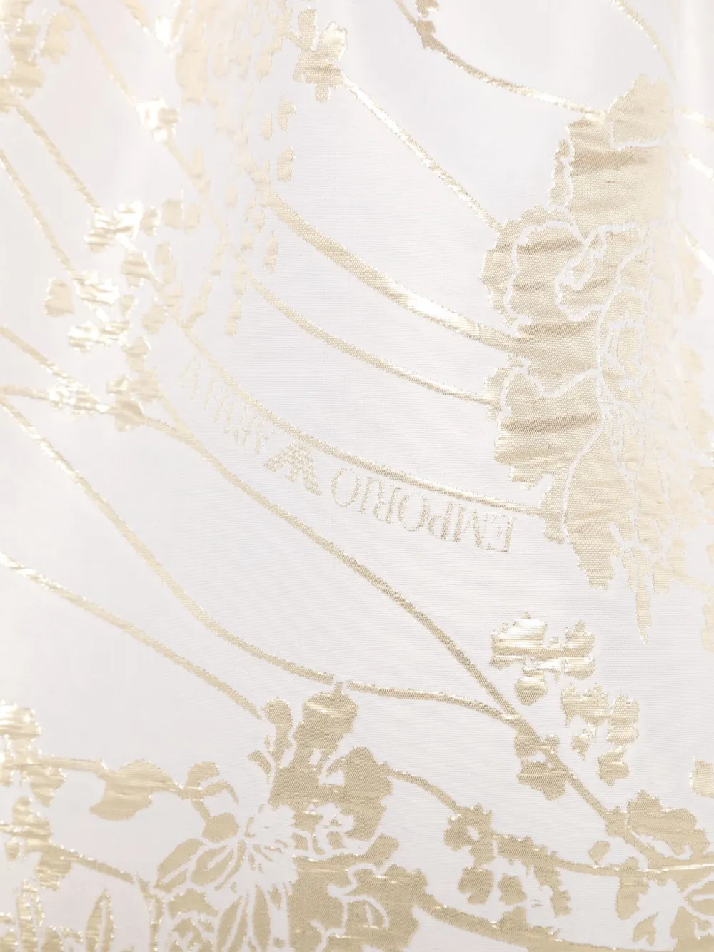 Emporio Armani Kids Jurk met lamé-jacquard Beige