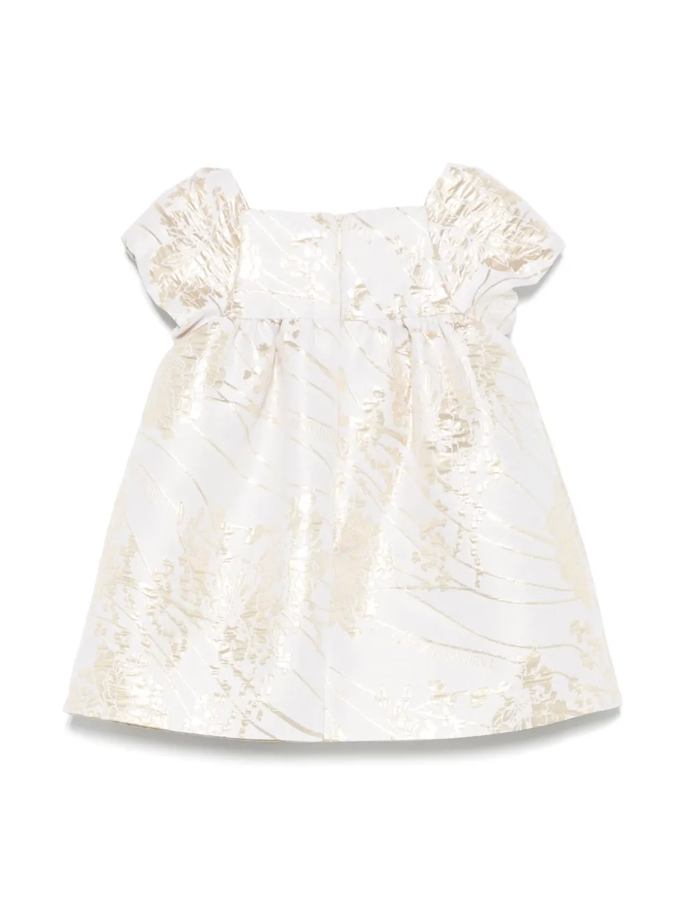 Emporio Armani Kids Jurk met lamé-jacquard - Beige