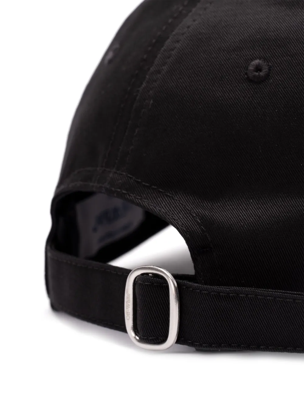 Off-White Pet met geborduurd logo Zwart