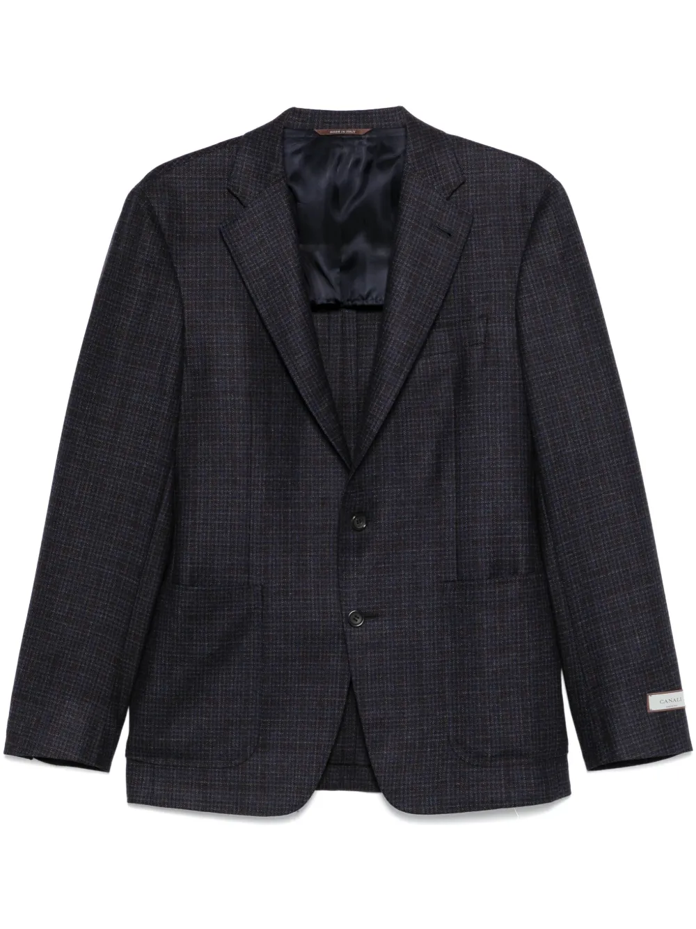 Canali check-pattern blazer | Blue | Image 1