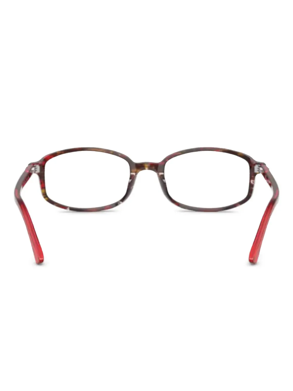 Ray-Ban Bril met rechthoekig montuur Rood