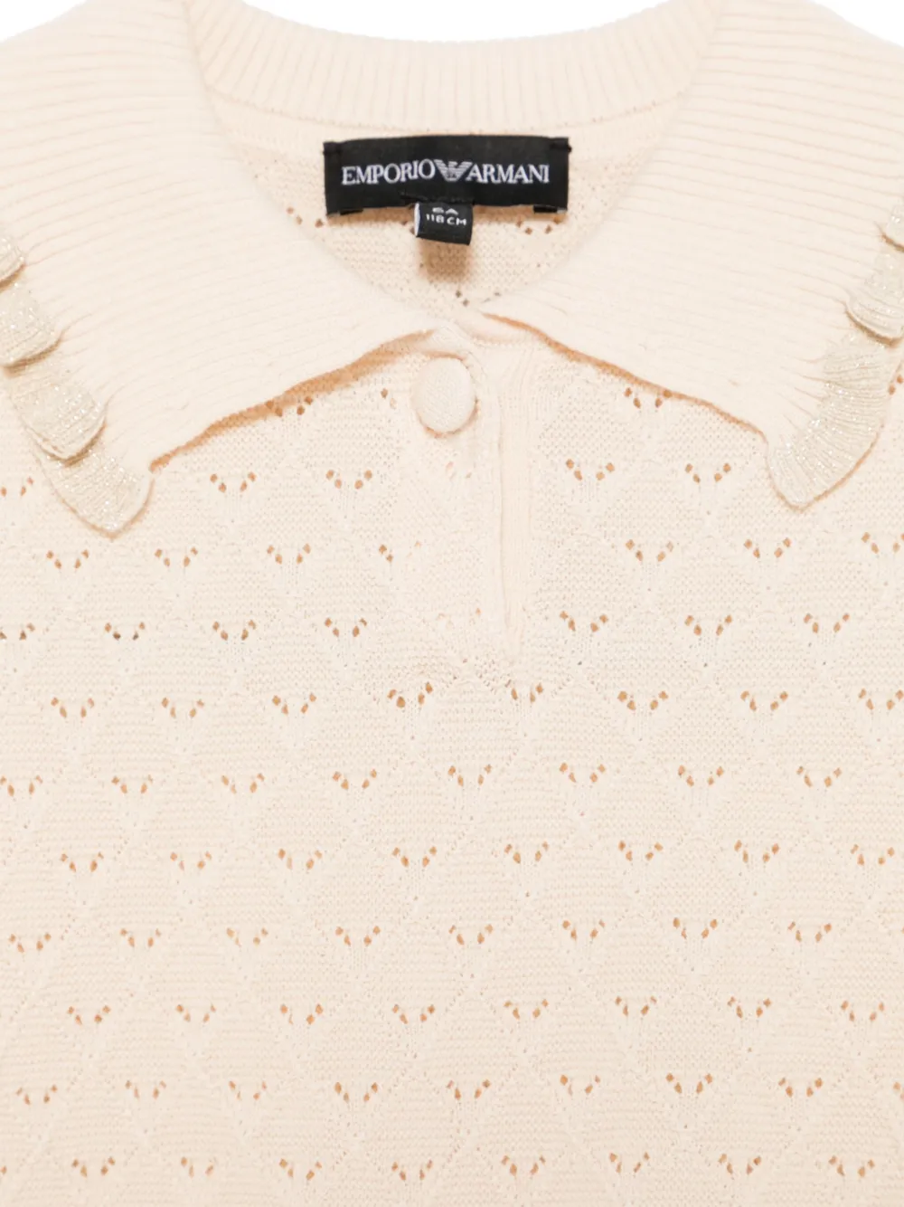 Emporio Armani Kids Gebreide top Beige