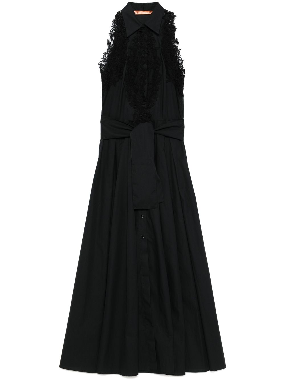 Ermanno Scervino floral lace-detail maxi dress - Black