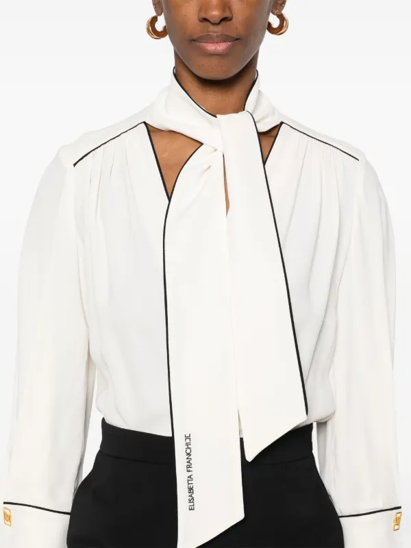 Elisabetta Franchi ジョーゼット クレープドレス Elisabetta Franchi ジョーゼット クレープドレス