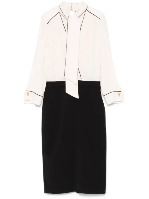 Elisabetta Franchi georgette crepe midi dress