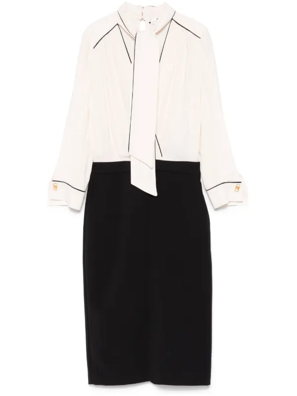 Elisabetta Franchi ジョーゼット クレープドレス Elisabetta Franchi ジョーゼット クレープドレス