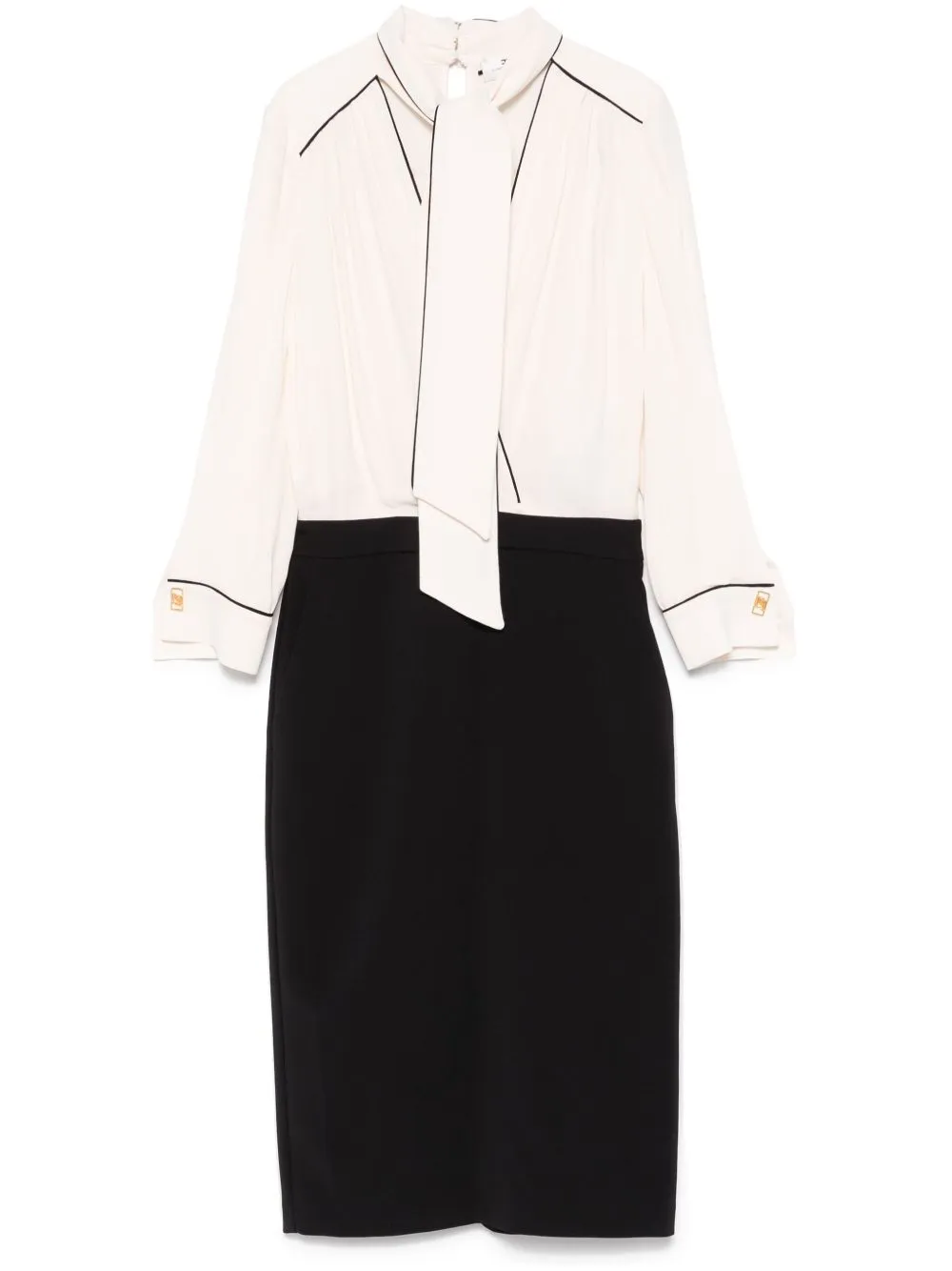 georgette crepe midi dress