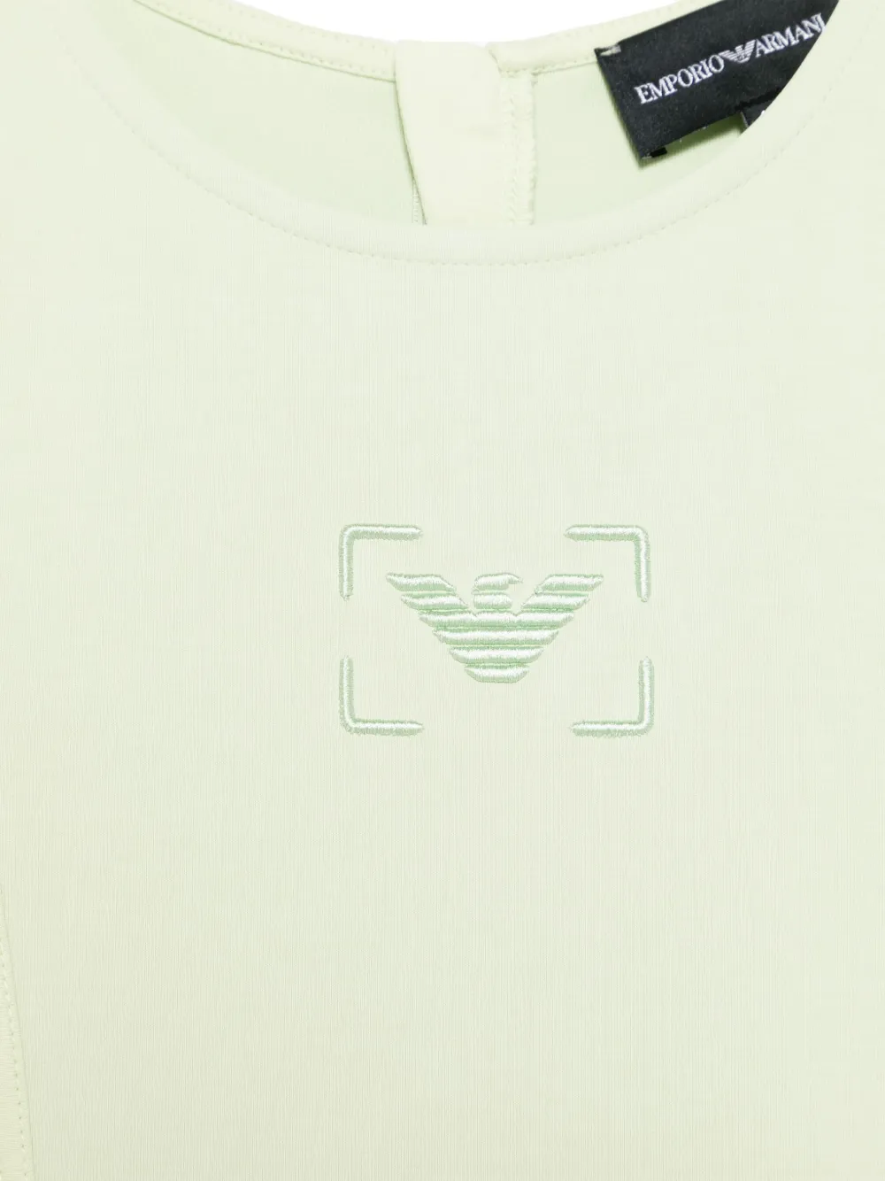 Emporio Armani Kids Jurk met geborduurd logo Groen