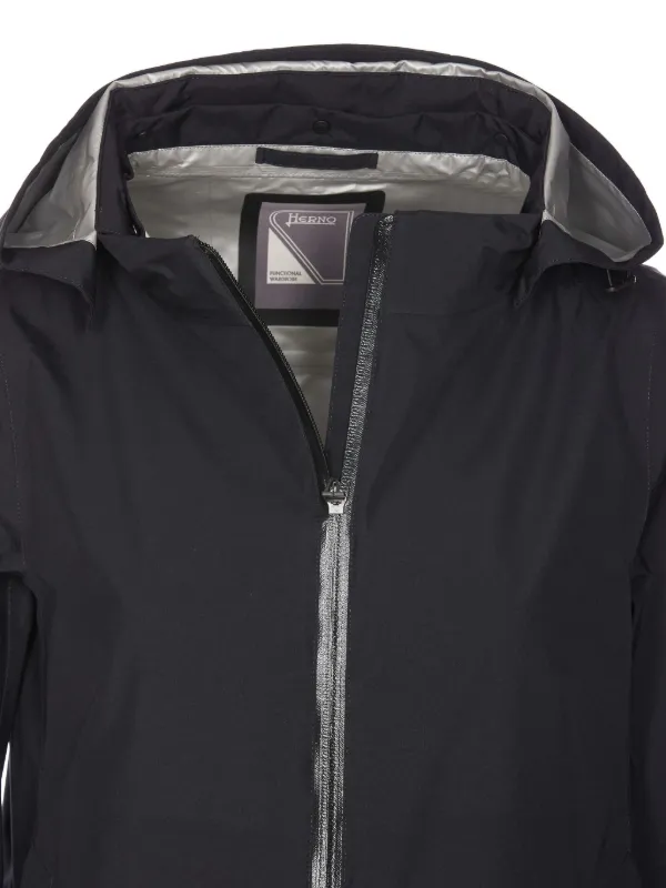 【関税&送料込み】Herno Gore-Tex Windbreaker Coat Herno Gore-Tex Windbreaker Coat | Black | FARFETCH