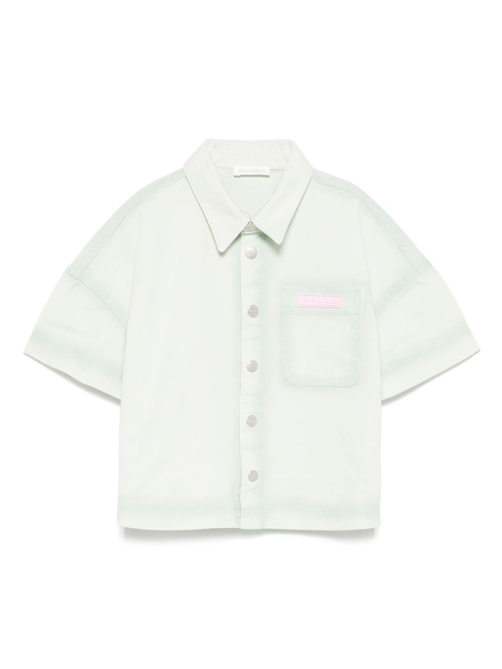 Palm Angels Kids logo-print shirt - Green