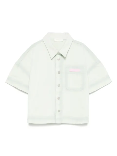 Palm Angels Kids camisa con logo estampado