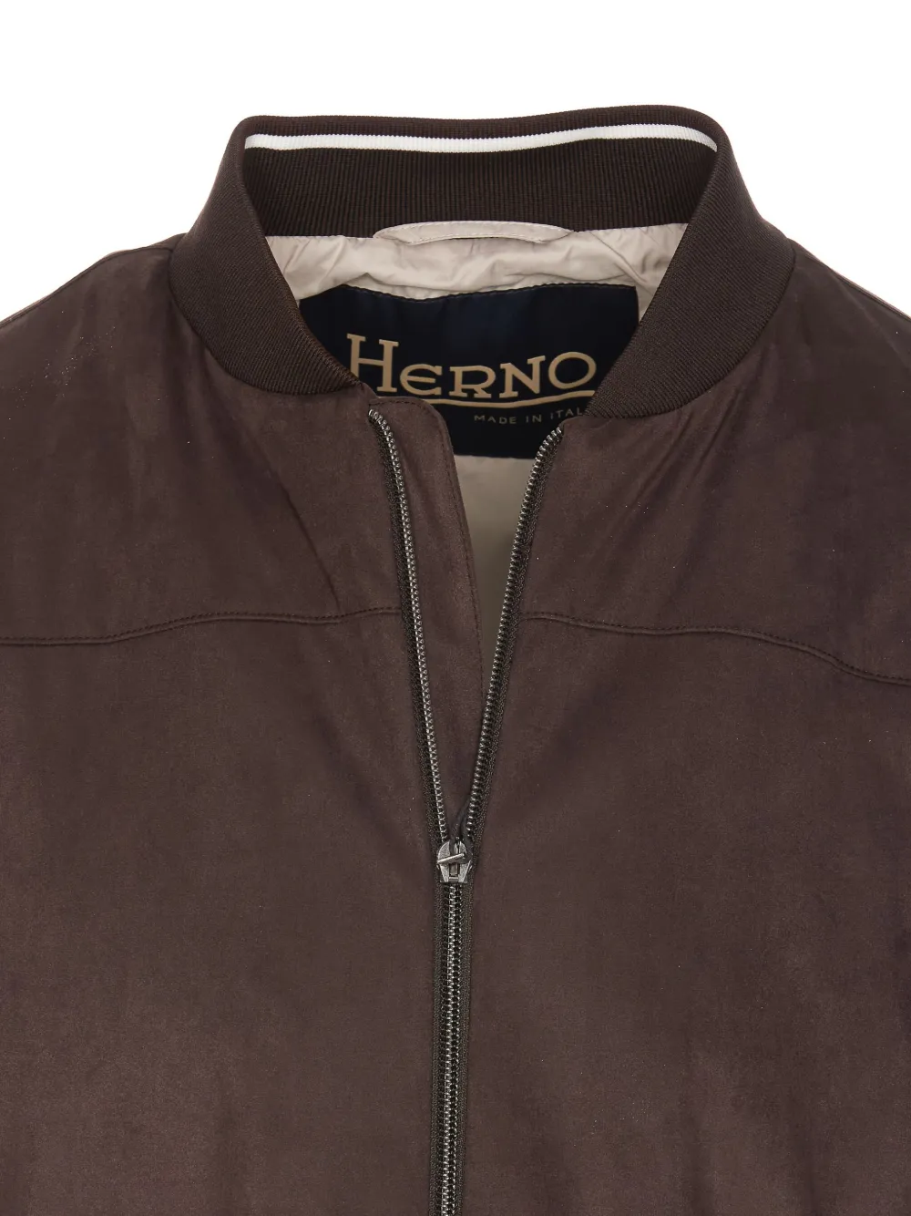 Herno Jack met ronde hals Bruin