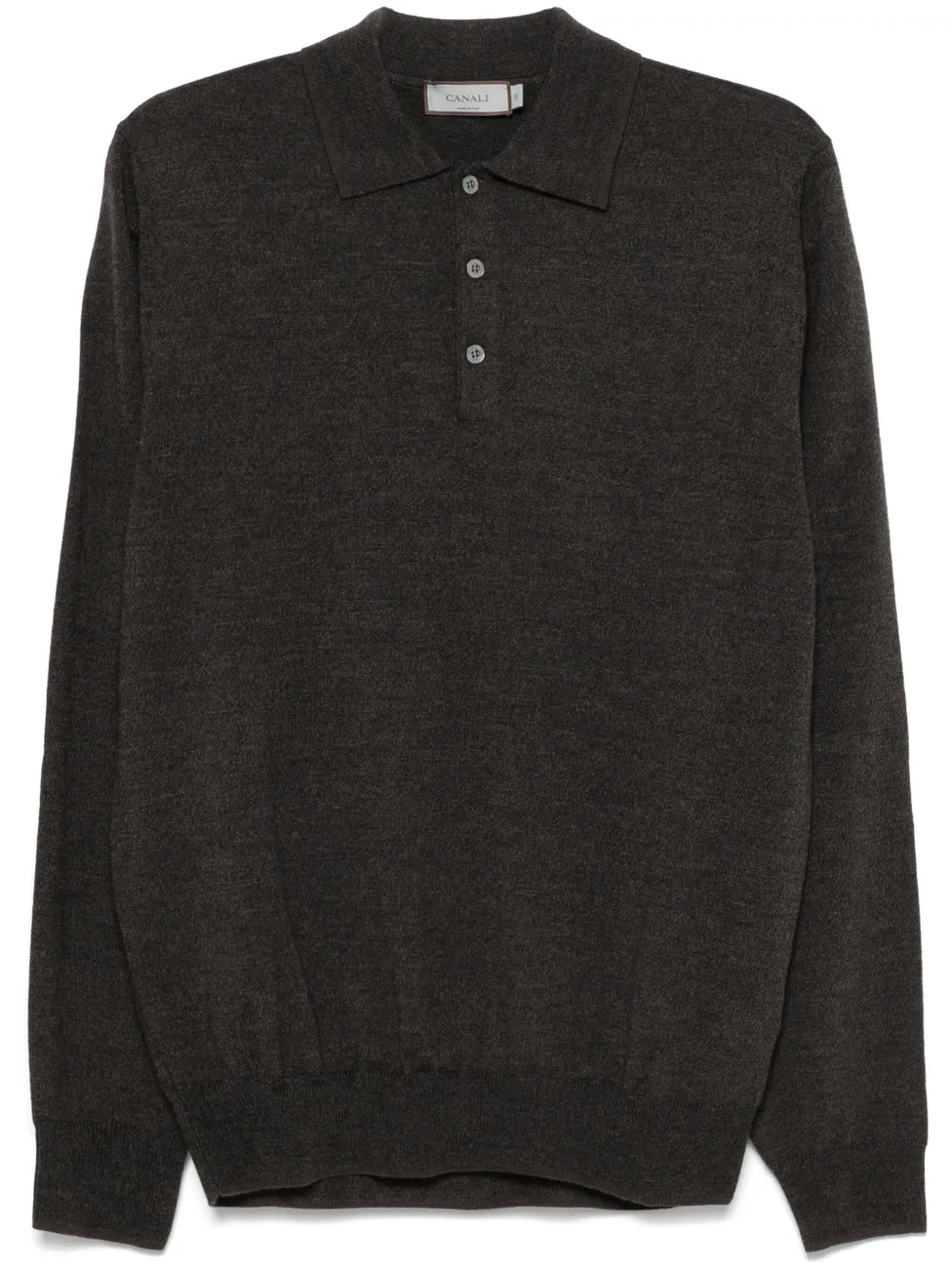 Canali wool polo shirt | Brown | Image 1