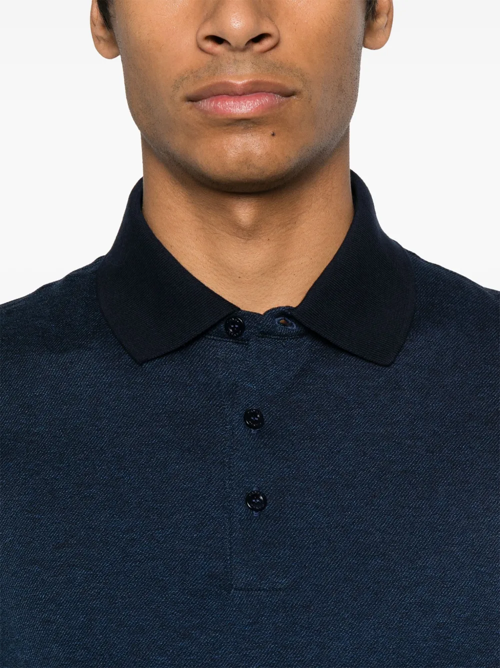 Canali Katoenen poloshirt Blauw